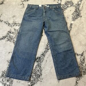 Levi Strass Jeans Mens Size 38 X 29 Blue Carpenter Loose Fit Straight Leg